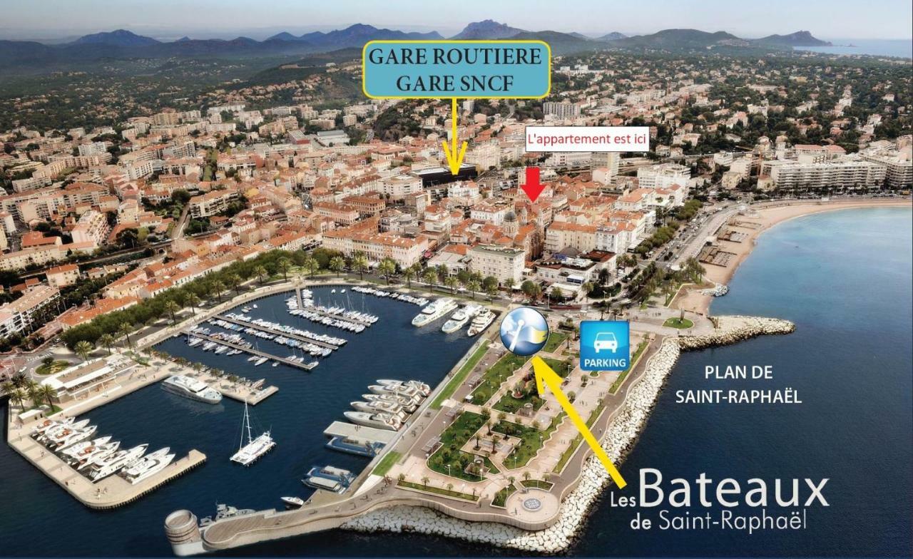 Nouveau F2 Calme Coeur De Ville 1Min De La Plage Saint-Raphael (Var) Exterior foto